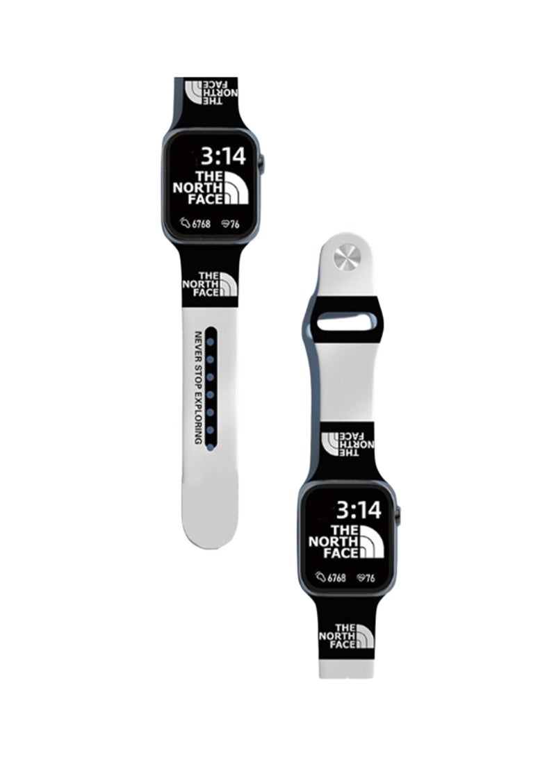 White 42/44/45/49mm Universal Compatible With Apple Watch, Suitable For Both Men And Women, The Back Strap Is Compatible With Iwatch Series - Image 1